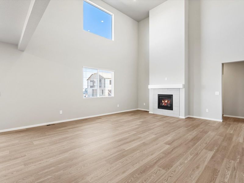 Spacious, unfurnished interior of a new home in Poudre Heights: The Alpine Collection, Windsor (Image 12).