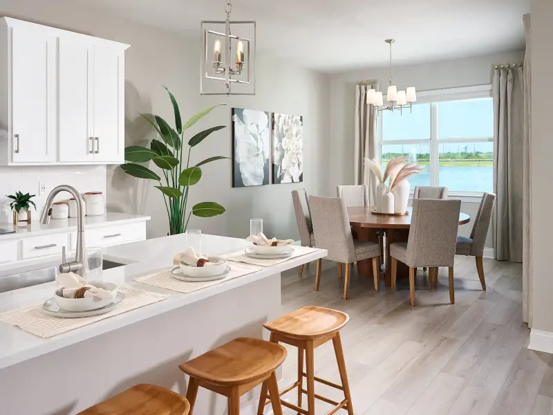 Furnished interior view inside a new home in Hampton Park - Signature Series, Vero Beach (Image 4). Furnished interior view inside a new home in Hampton Park - Signature Series, Vero Beach (Image 4).