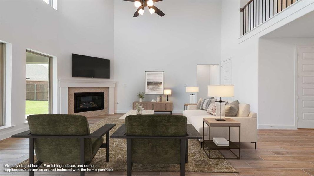 Furnished interior view inside a new home in North Sky 55', Celina (Image 6).