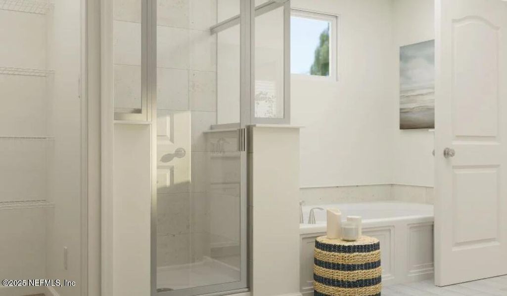 Furnished interior view inside a new home in Silver Meadows at SilverLeaf: Silver Meadows 50s, St. Augustine (Image 14).