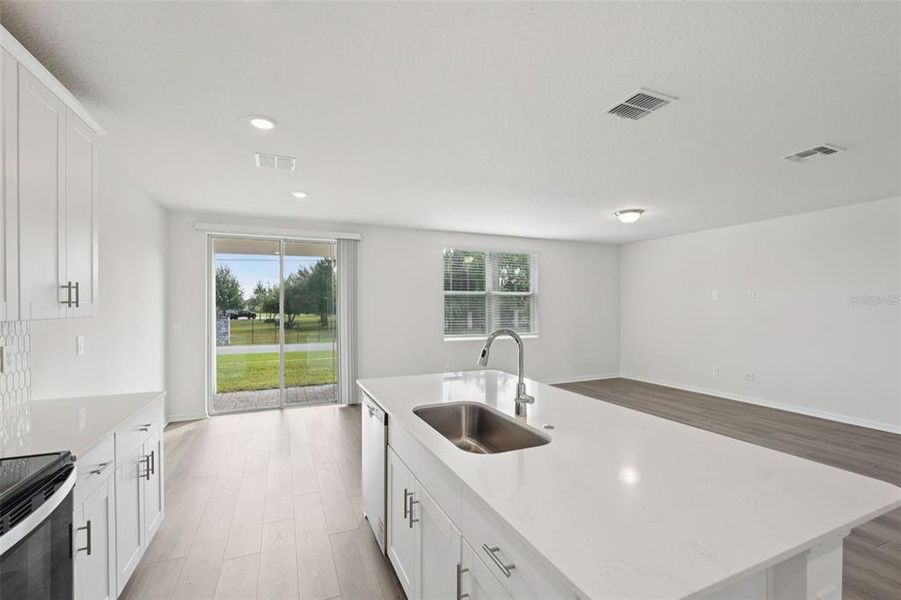 Furnished interior view inside a new home in The Meadow at Crossprairie, St. Cloud (Image 4).