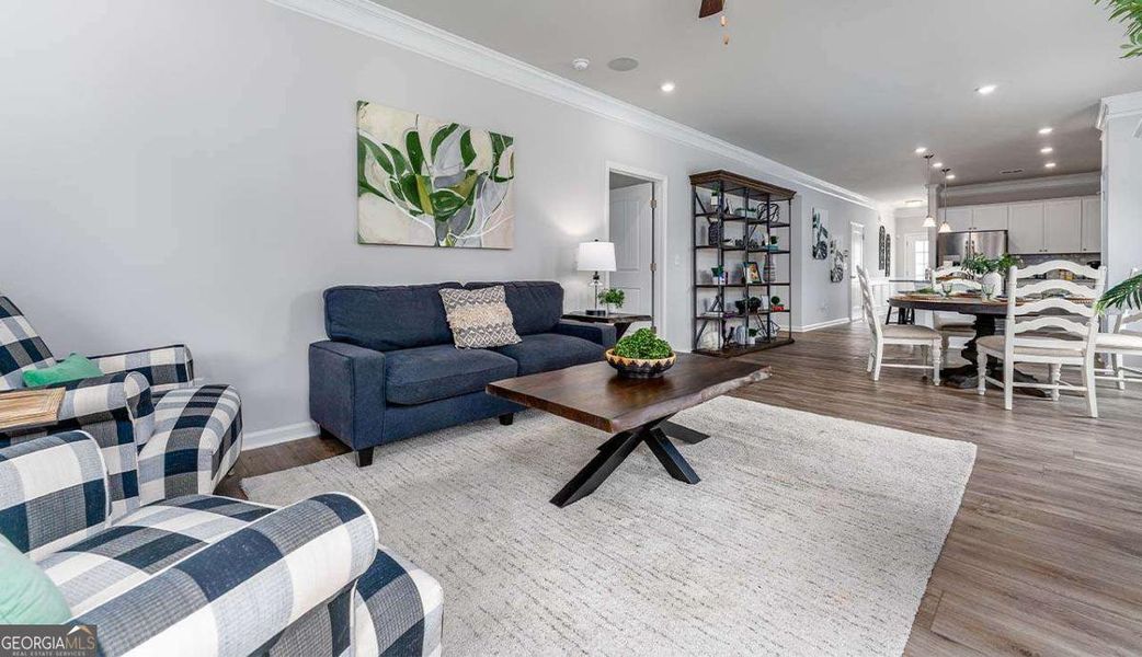 Furnished interior view inside a new home in Trellis Park, Hampton (Image 8). Furnished interior view inside a new home in Trellis Park, Hampton (Image 8).