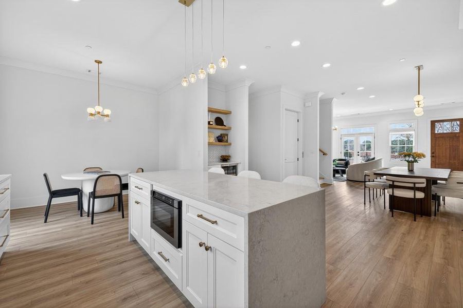 Furnished interior view inside a new home in Skyview On Broad, Sugar Hill (Image 14). Furnished interior view inside a new home in Skyview On Broad, Sugar Hill (Image 14).