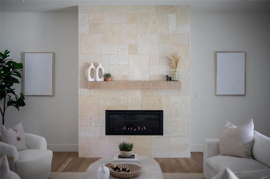 Close-up of interior finishes inside a home in , Dallas (Image 20).