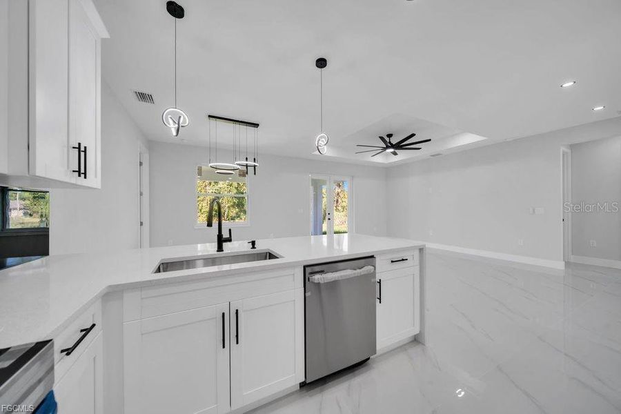 Furnished interior view inside a new home in , Lehigh Acres (Image 7).