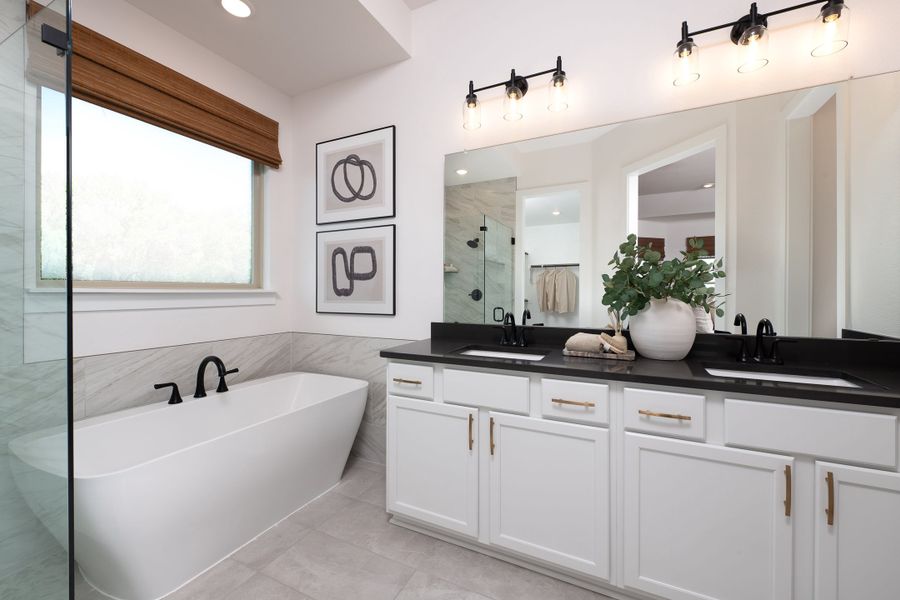 Representative furnished interior of a home built from the Savannah by Tri Pointe Homes in LaPrelle, Haslet (Image 7).