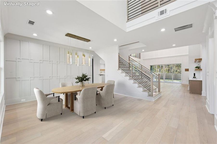 Furnished interior view inside a new home in , Buford (Image 9).