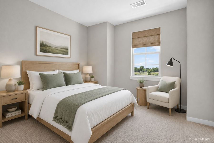 Furnished interior view inside a new home in The Tribute, The Colony (Image 34).
