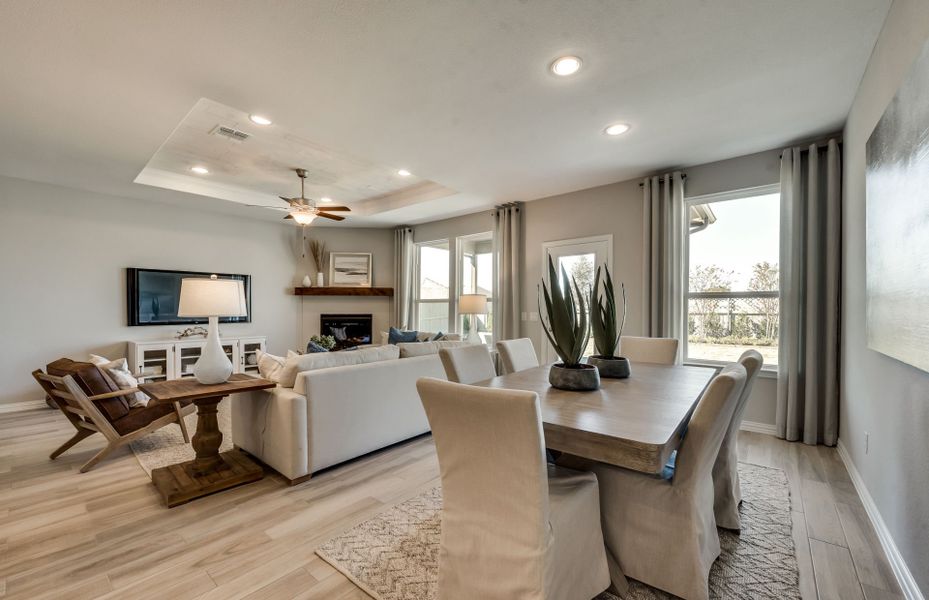 Dining space off kitchen