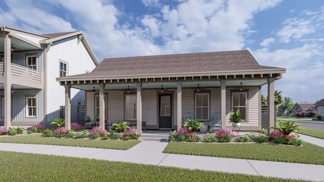 Representative exterior photo of a completed home built from the The Cannella by New Leaf Builders in The Domus Collection at Midtown Nexton, Summerville, SC (Image 1). Representative exterior photo of a completed home built from the The Cannella by New Leaf Builders in The Domus Collection at Midtown Nexton, Summerville, SC (Image 1).