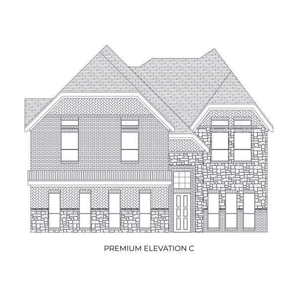 Representative rendering of the exterior for the Princeton FSW (w/Game) by First Texas Homes (Image 10).