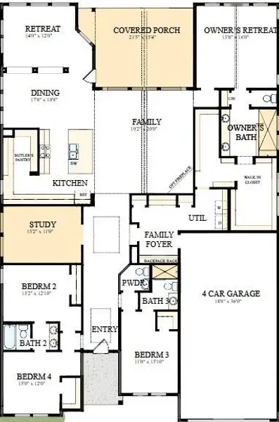 Floor plan for Leeward G Floor plan for Leeward G