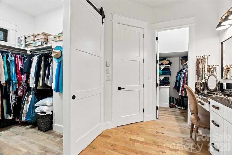 His and Hers closets