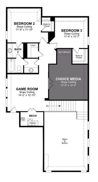 2D floor plan layout of this home in Wildflower Ranch, Justin, TX (Image 3). 2D floor plan layout of this home in Wildflower Ranch, Justin, TX (Image 3).