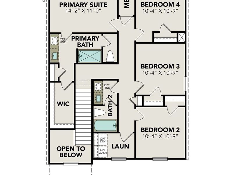 2D floor plan layout of this home in Applewhite Meadows, San Antonio, TX (Image 2). 2D floor plan layout of this home in Applewhite Meadows, San Antonio, TX (Image 2).