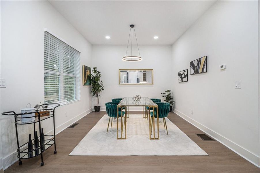 Furnished interior view inside a new home in , Atlanta (Image 36).