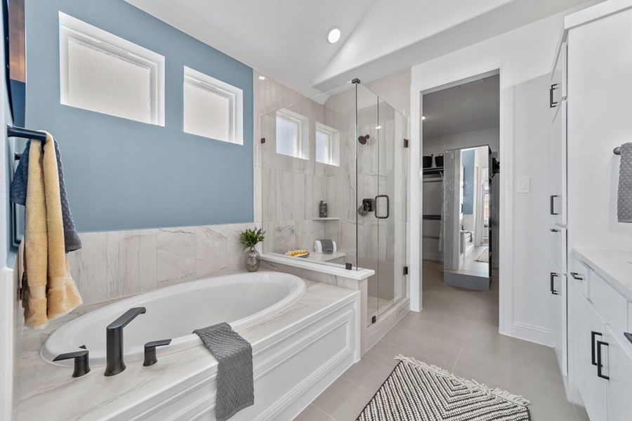 Representative furnished interior of a home built from the Rainer by Landon Homes in Lexington Frisco, Frisco (Image 20).