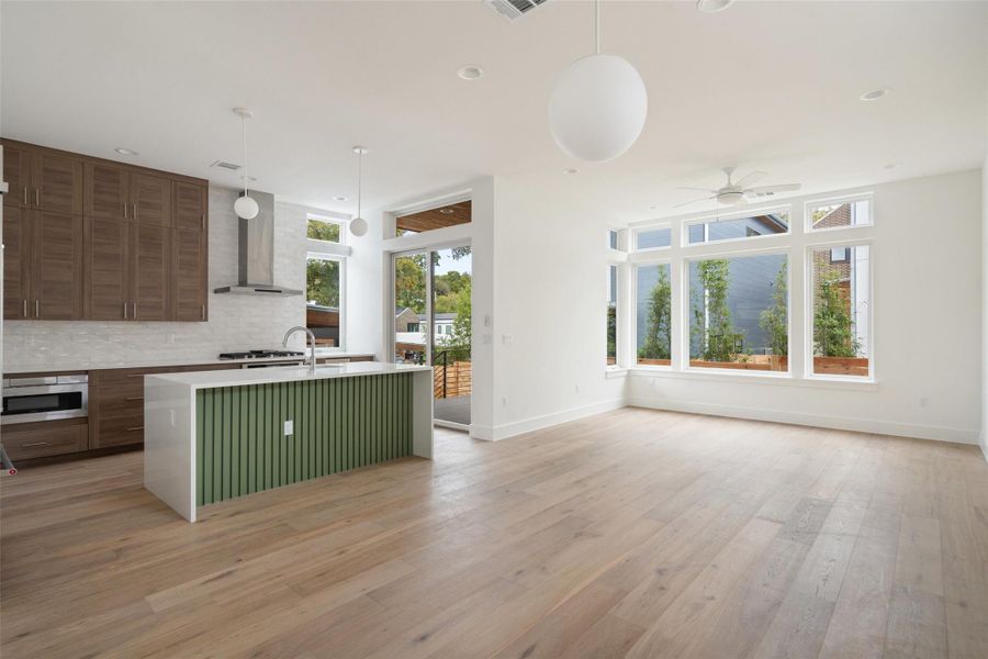 Furnished interior view inside a new home in , Austin (Image 4). Furnished interior view inside a new home in , Austin (Image 4).