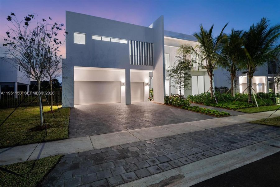 Front exterior of a new home in , Weston, FL, highlighting curb appeal (Image 23).