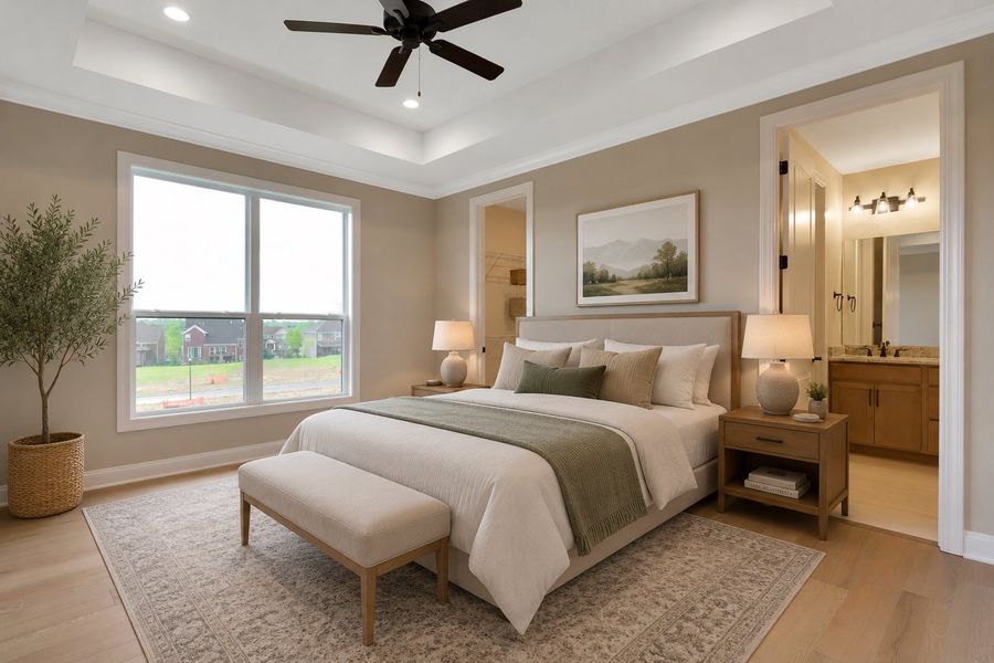 Representative furnished interior of a home built from the Capri IV by Perfection Builders in The Courtyards at The Heritage, Andover (Image 4).