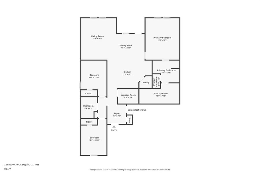 2D floor plan layout of this home in , Seguin, TX (Image 4). 2D floor plan layout of this home in , Seguin, TX (Image 4).