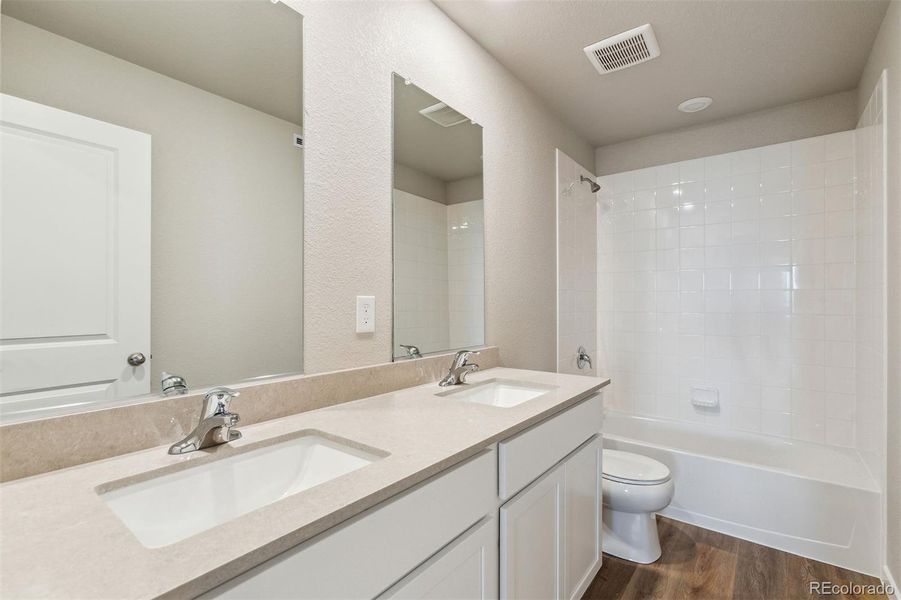 Furnished interior view inside a new home in Bennett Ranch, Bennett (Image 5).