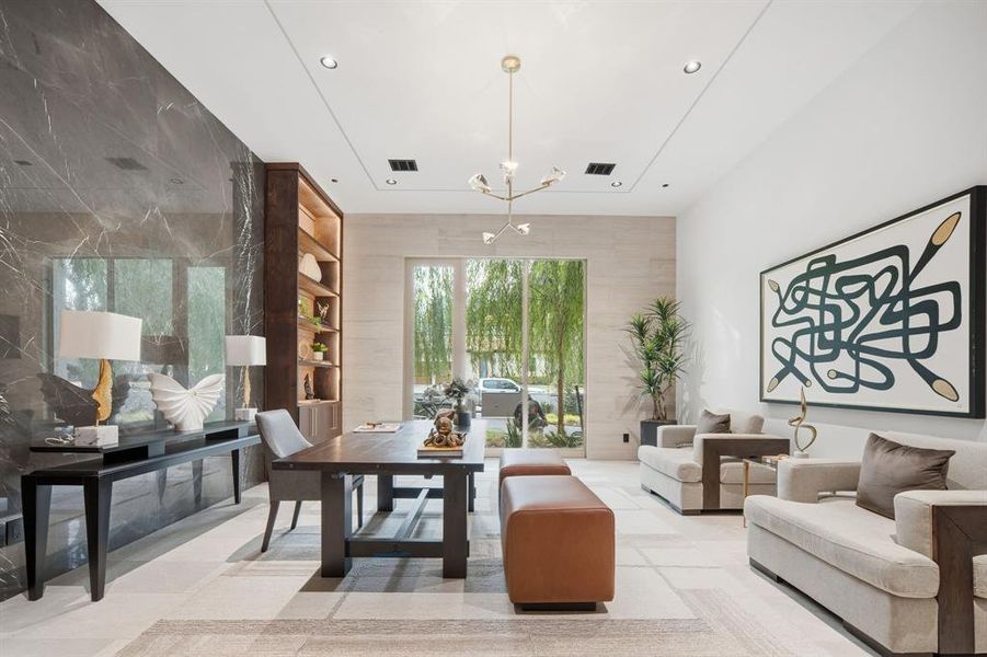 Furnished interior view inside a new home in , Dallas (Image 10).