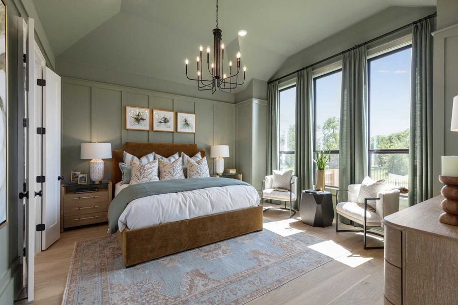 Representative furnished interior of a home built from the Fordham Plan by Highland Homes in Wellington: Artisan Series - 50ft lots, Fort Worth (Image 22).