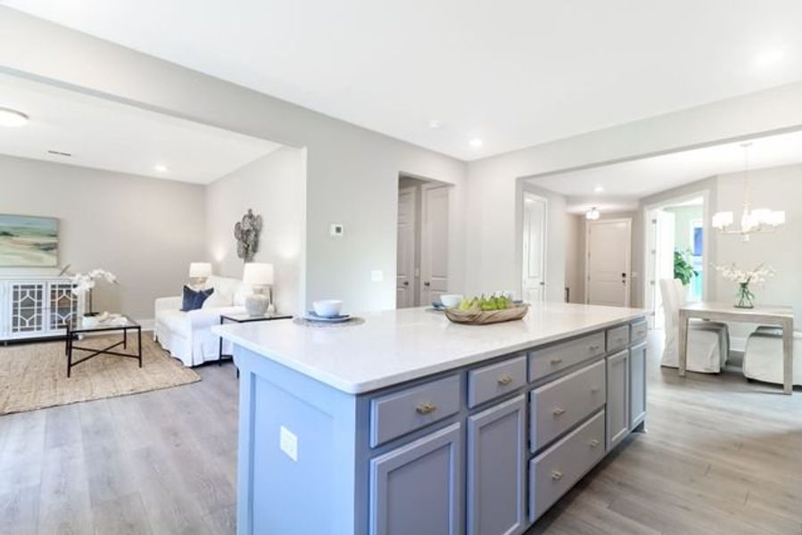 Representative furnished interior of a home built from the Inverness P by True Homes in Homecoming, Ravenel (Image 4).