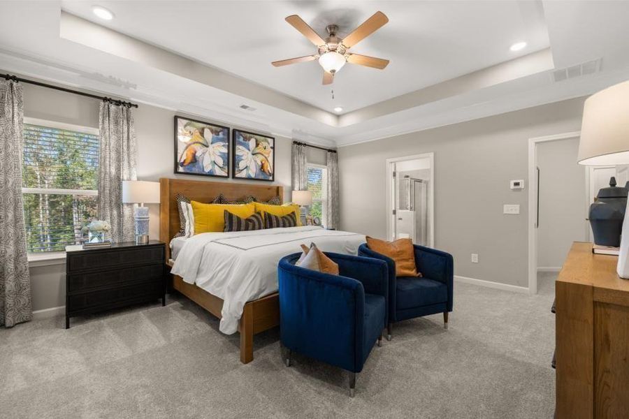 Furnished interior view inside a new home in Allen Manor, Hoschton (Image 22).