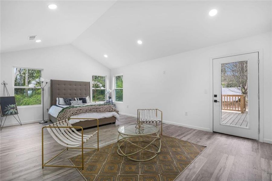 Furnished interior view inside a new home in , Atlanta (Image 14).