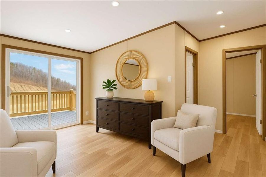 Furnished interior view inside a new home in , Ellijay (Image 28).