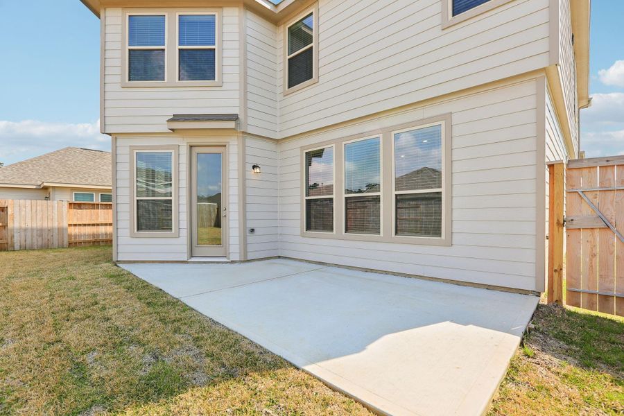 This generous extended patio is perfect for entertaining a bbq or sitting with a morning coffee.