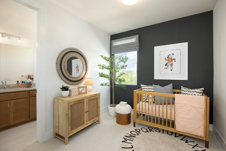 Furnished interior view inside a new home in Novel, Austin (Image 9).