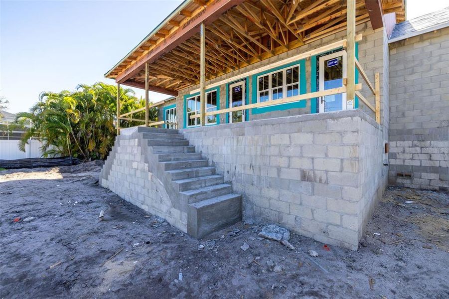 In-progress construction of a new home in , St. Petersburg, FL (Image 4).