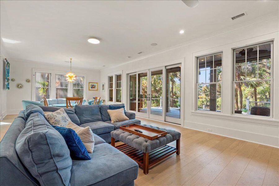 Furnished interior view inside a new home in , Kiawah Island (Image 17).