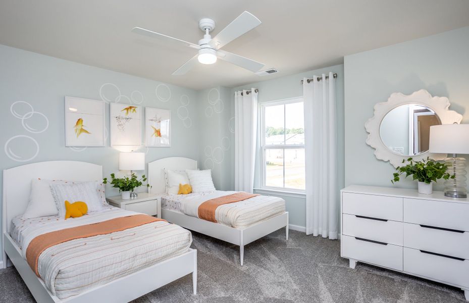 Furnished interior view inside a new home in Exchange at 401, Raleigh (Image 14).