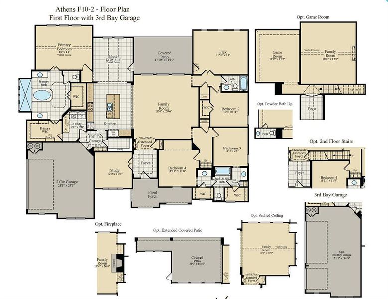 2D floor plan layout of this home in Lakeridge Estates Phase 2, Lorena, TX (Image 2). 2D floor plan layout of this home in Lakeridge Estates Phase 2, Lorena, TX (Image 2).