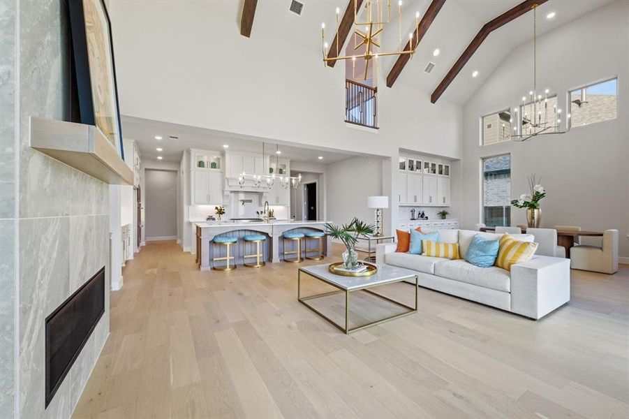 Furnished interior view inside a new home in StarView, Prosper (Image 31).