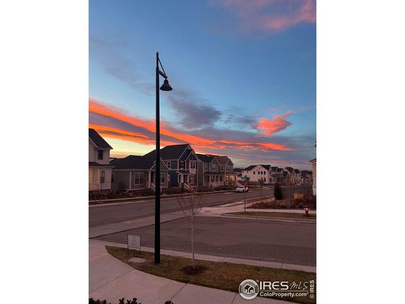 Sunset from the front porch. Newly paved road since this was taken Sunset from the front porch. Newly paved road since this was taken