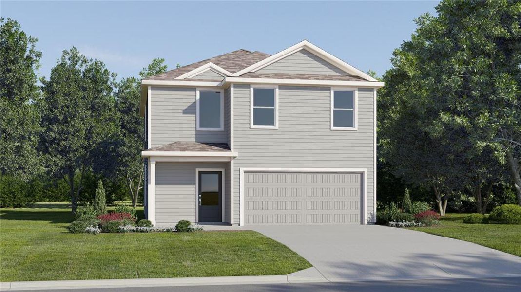 Front exterior of a new home in Sugarloaf Ridge, Minneola, FL, highlighting curb appeal (Image 1). Front exterior of a new home in Sugarloaf Ridge, Minneola, FL, highlighting curb appeal (Image 1).