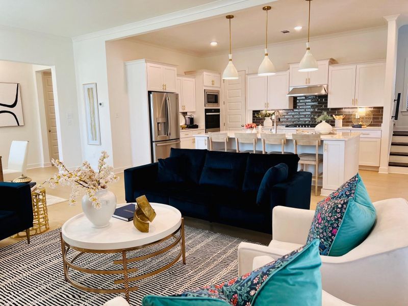 Furnished interior view inside a new home in Twin Oaks, Oakland (Image 8).