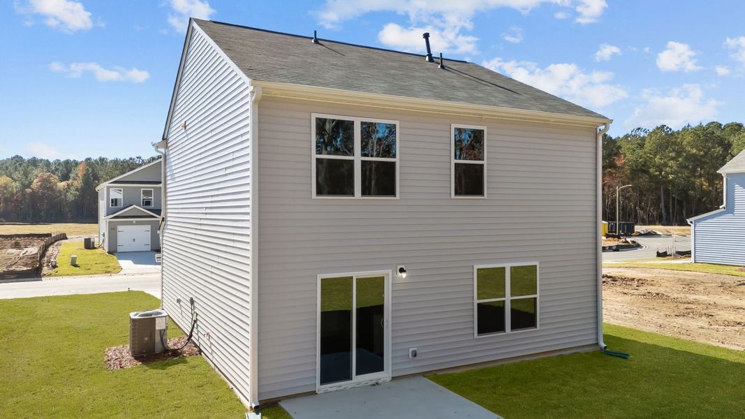Exterior details and patio area of a home in Jetstream Park, Wilson (Image 3).