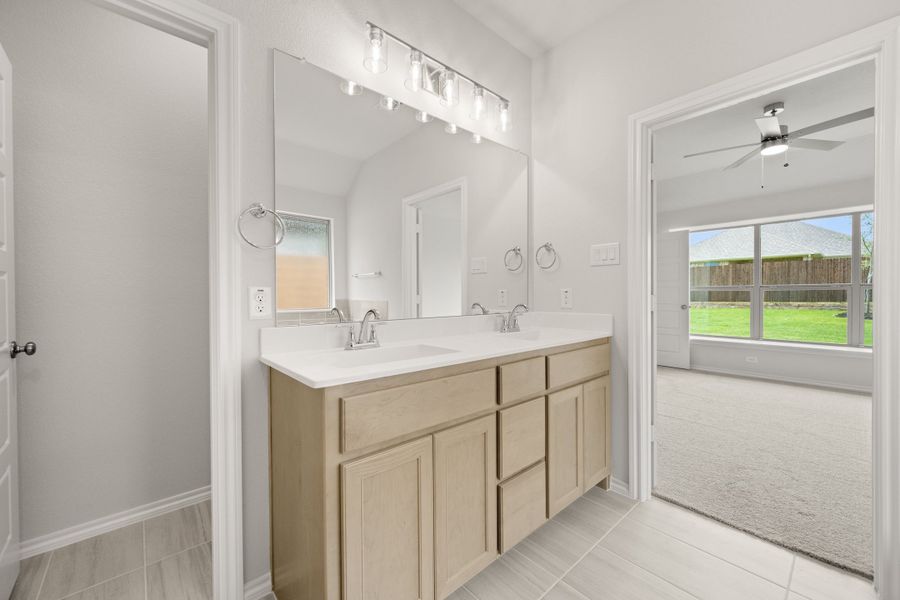 Furnished interior view inside a new home in Summer Crest, Fort Worth (Image 14). Furnished interior view inside a new home in Summer Crest, Fort Worth (Image 14).