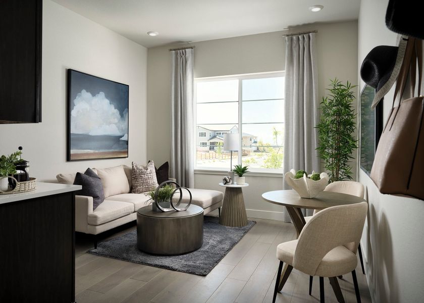 Representative furnished interior of a home built from the 5012 by Tri Pointe Homes in The Aurora Highlands, Aurora (Image 7).