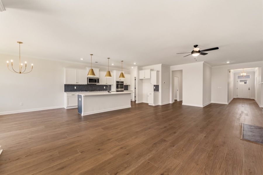 Spacious, unfurnished interior of a new home in Cottages at Lake Emory, Inman (Image 22). Spacious, unfurnished interior of a new home in Cottages at Lake Emory, Inman (Image 22).