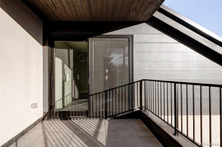Exterior details and patio area of a home in , Denver (Image 4).