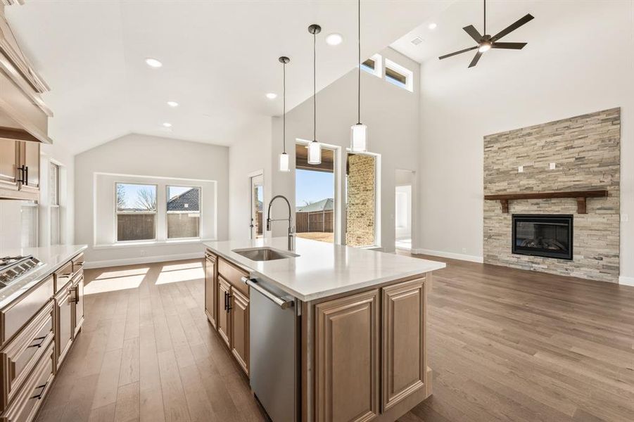 Furnished interior view inside a new home in Parks at Panchasarp Farms, Burleson (Image 7). Furnished interior view inside a new home in Parks at Panchasarp Farms, Burleson (Image 7).