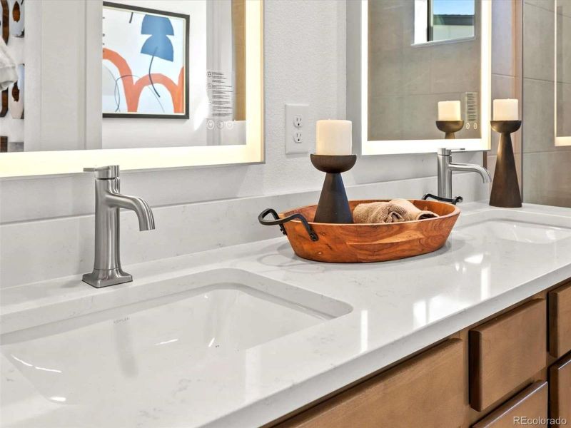 Close-up of interior finishes inside a home in The Commons at Victory Ridge, Colorado Springs (Image 6).