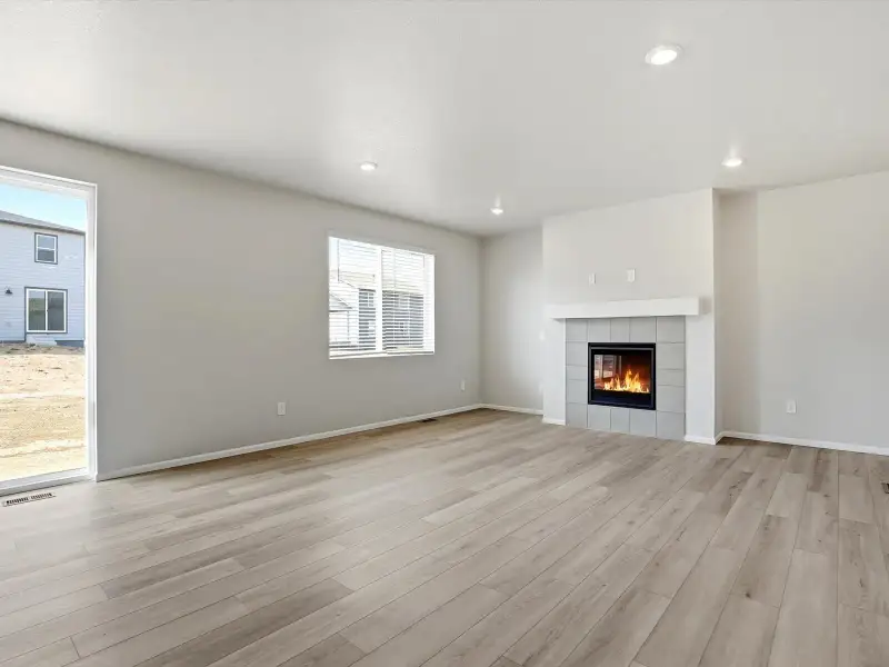 Spacious, unfurnished interior of a new home in Poudre Heights: The Alpine Collection, Windsor (Image 9).